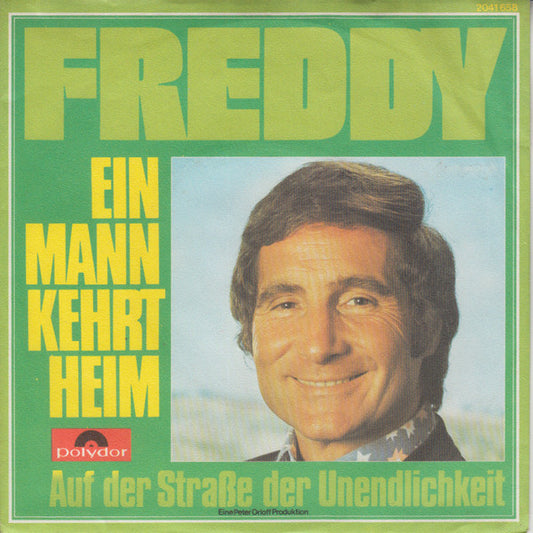 Freddy - Ein Mann Kehrt Heim Vinyl Singles Vinyl Very Good (VG) <br> Hoes Good Plus (G+)