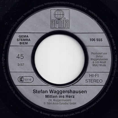 Stefan Waggershausen - Mitten Ins Herz 15037 Vinyl Singles VINYLSINGLES.NL