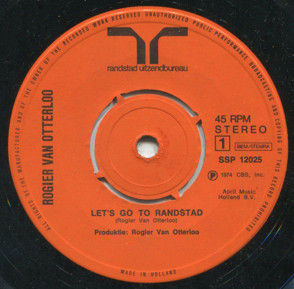 Rogier Van Otterloo - Let's Go To Randstad 30857 18232 Vinyl Singles VINYLSINGLES.NL