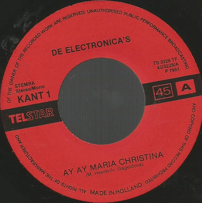 Electronica's - Ay Ay Maria Christina 28936 Vinyl Singles VINYLSINGLES.NL