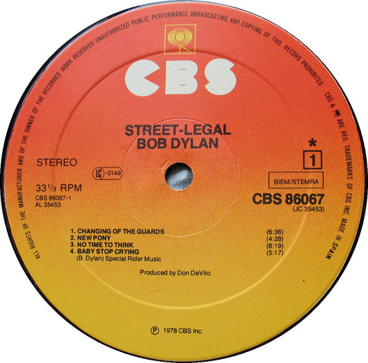 Bob Dylan - Street Legal (LP)