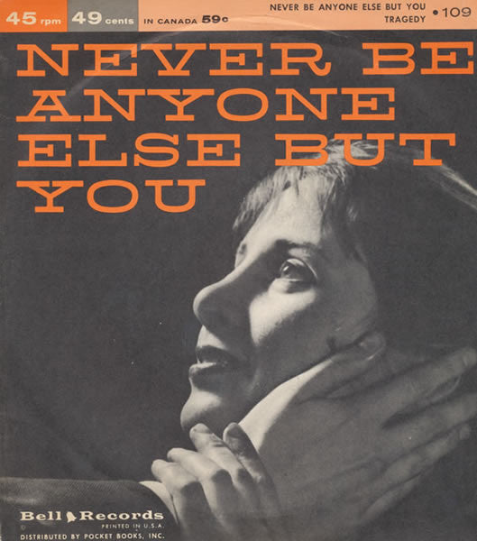 Tommy Lynch / Johnny Hines - Never Be Anyone Else But You / Tragedy Vinyl Singles Vinyl Very Good (VG) <br> Hoes Good Plus (G+)