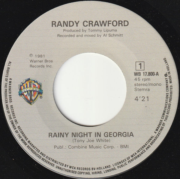 Randy Crawford - Rainy Night In Georgia 30372 Vinyl Singles Goede Staat