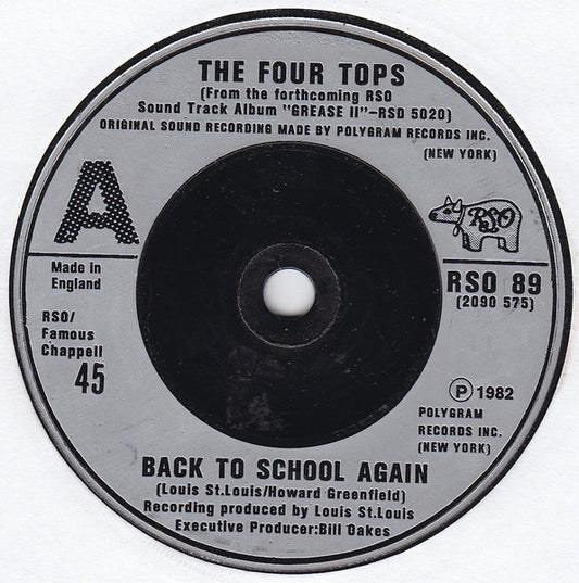 Four Tops - Back To School Again 09965 Vinyl Singles Hoes: Generic
