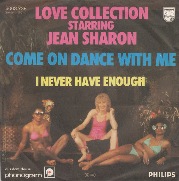 Love Collection Starring Jean Sharon - Come On Dance With Me Vinyl Singles Vinyl Very Good (VG) <br> Hoes Good Plus (G+)