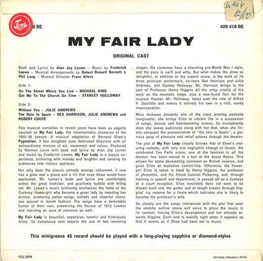 Original Cast - My Fair Lady 22151