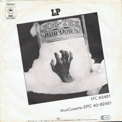 Joe Tex - Rub Down Vinyl Singles Vinyl Very Good (VG) <br> Hoes Good Plus (G+)