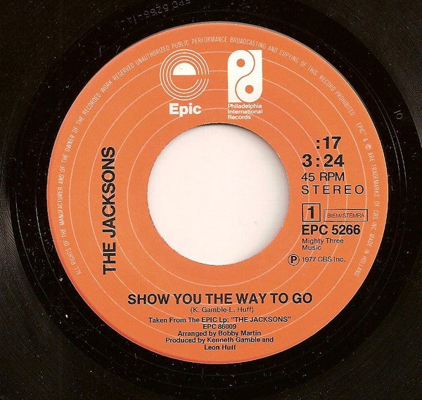 Jacksons - Show You The Way To Go 07025 25566 Vinyl Singles Goede Staat