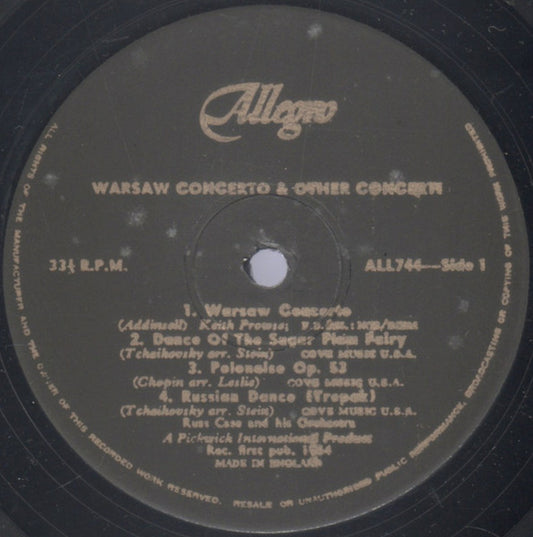 Russ Case And His Orchestra - Warsaw Concerto And Other Classical Favourites (LP)