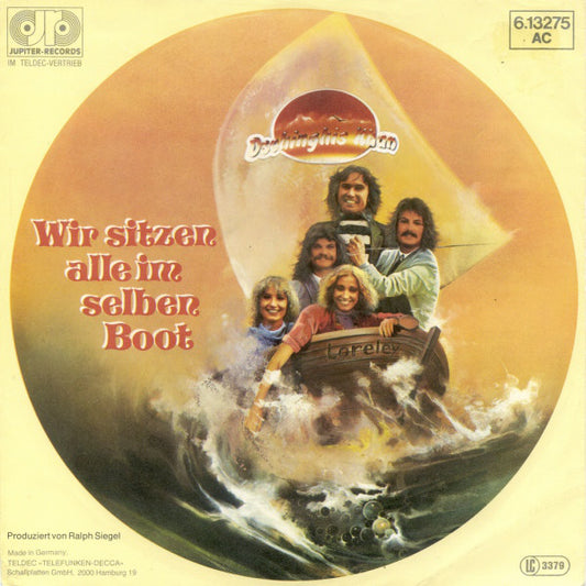 Dschinghis Khan - Wir Sitzen Alle Im Selben Boot Vinyl Singles Vinyl Very Good (VG) <br> Hoes Good Plus (G+)