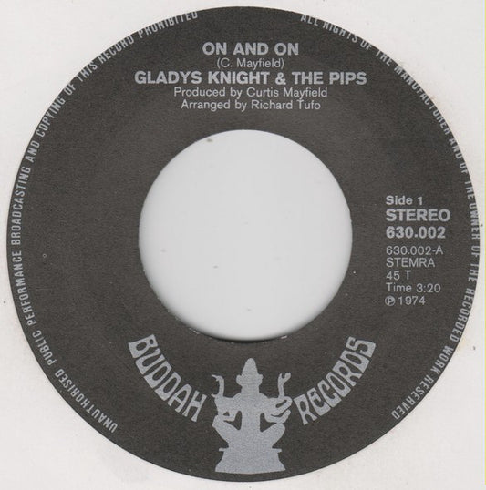 Gladys Knight And The Pips - On And On 24104 Vinyl Singles Goede Staat