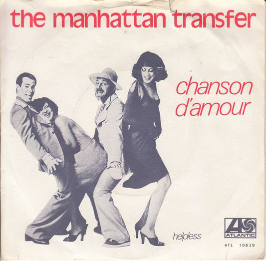 Manhattan Transfer - Chanson D'Amour 12999 Vinyl Singles Vinyl Very Good (VG) <br> Hoes Good Plus (G+)