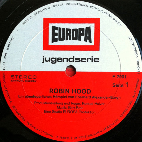 Eberhard Alexander-Burgh ‎– Robin Hood (LP) 41418 Vinyl LP VINYLSINGLES.NL