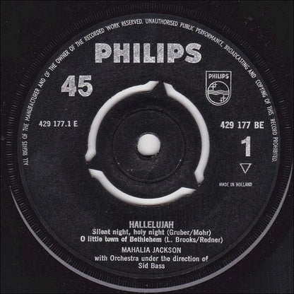 Mahalia Jackson - Hallelujah (EP) 32816 Vinyl Singles VINYLSINGLES.NL