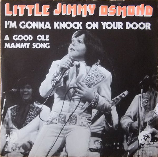 Jimmy Osmond - I'm Gonna Knock On Your Door Vinyl Singles Vinyl Very Good (VG) <br> Hoes Good Plus (G+)