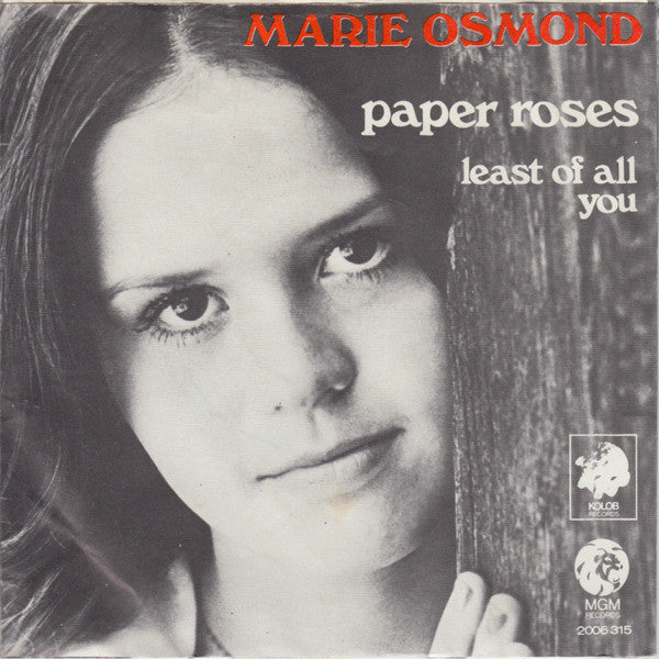 Marie Osmond - Paper Roses Vinyl Singles VINYLSINGLES.NL