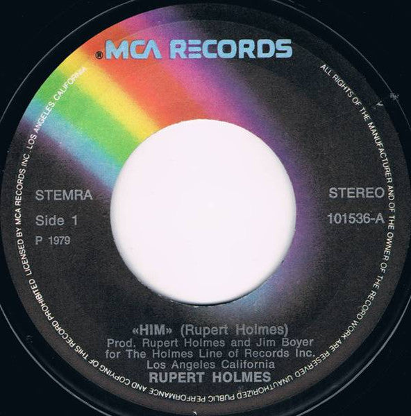 Rupert Holmes - Him 30335 Vinyl Singles Goede Staat