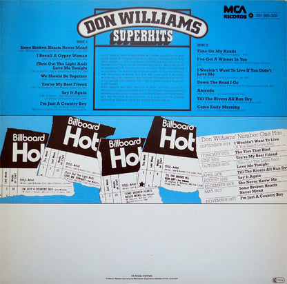 Don Williams - Superhits (LP) 49453 Vinyl LP VINYLSINGLES.NL