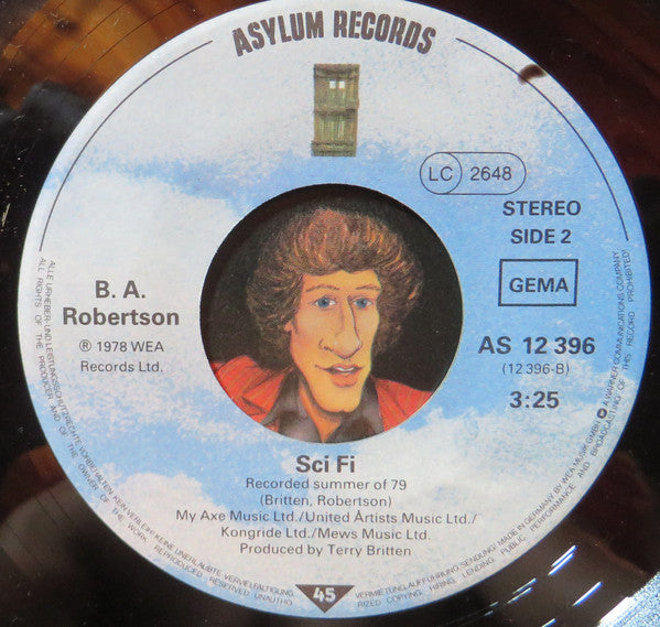 B.A. Robertson - Knocked It Off 19319 Vinyl Singles Hoes: Generic
