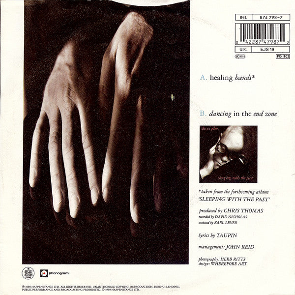 Elton John ‎- Healing Hands 12307 Vinyl Singles VINYLSINGLES.NL