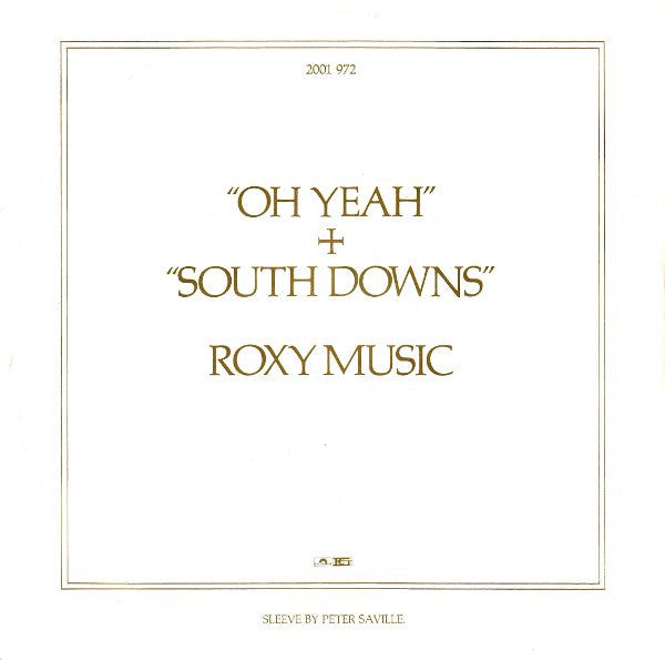 Roxy Music - Oh Yeah - VINYLSINGLES.NL