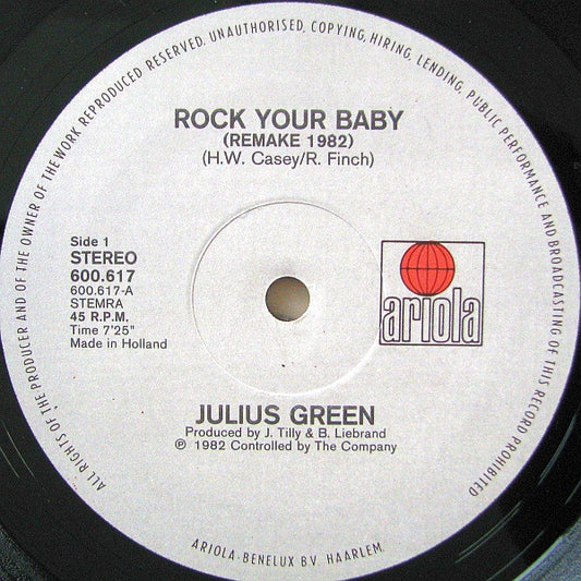 Julius Green - Rock Your Baby (Maxi-Single) Maxi-Singles VINYLSINGLES.NL