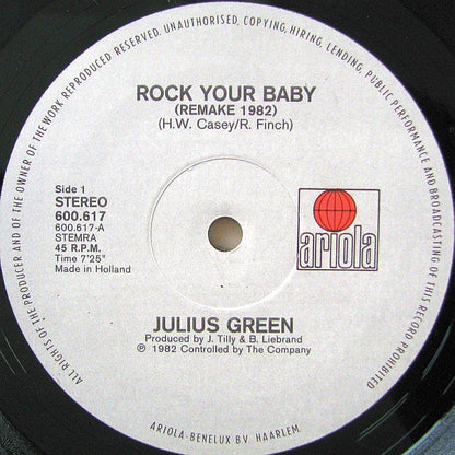 Julius Green - Rock Your Baby (Maxi-Single)  42207 Maxi-Singles Goede Staat