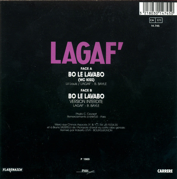 Lagaf - Bo Le Lavabo 17463 Vinyl Singles VINYLSINGLES.NL