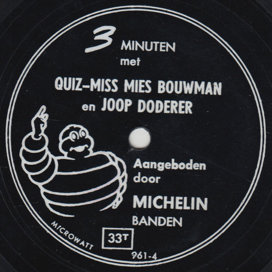 Mies Bouwman - * Minuten Met Quiz-Miss Mies Bouwman En Joop Doderer