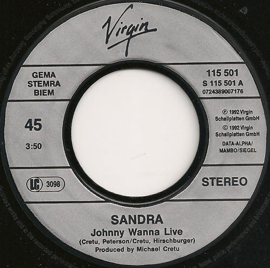 Sandra - Johnny Wanna Live