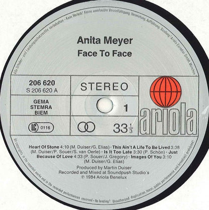 Anita Meyer - Face To Face (LP) 49105 Vinyl LP VINYLSINGLES.NL