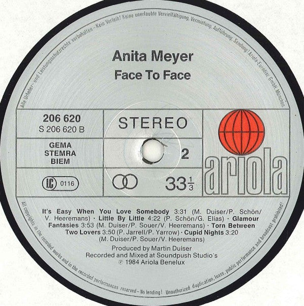 Anita Meyer - Face To Face (LP) 49105 Vinyl LP VINYLSINGLES.NL
