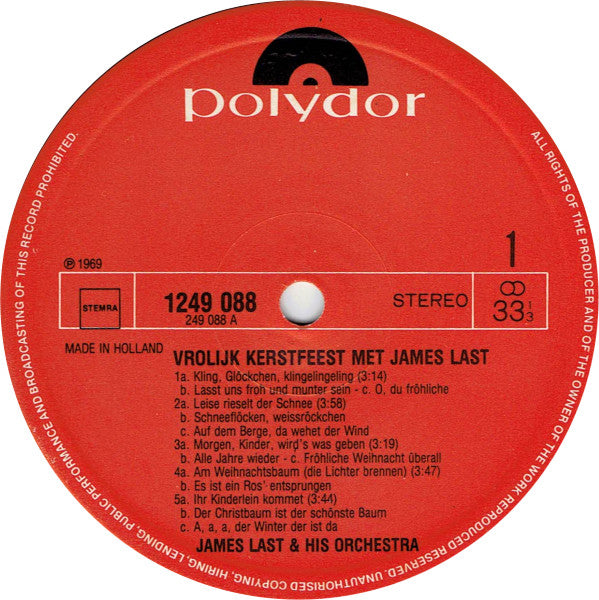James Last - Vrolijk Kerstfeest Met James Last (LP) 40547 42263 43418 44204 48431 49782 Vinyl LP VINYLSINGLES.NL