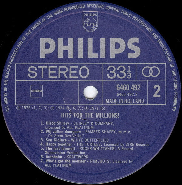 Various - Hits For The Millions (LP) 49191 Vinyl LP Goede Staat