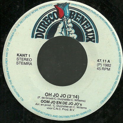 Oom Jo En De Jo Jo's - Oh Jo Jo 24448 20207 12792 Vinyl Singles VINYLSINGLES.NL