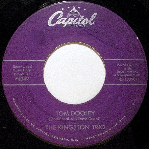 Kingston Trio - Tom Dooley Vinyl Singles VINYLSINGLES.NL