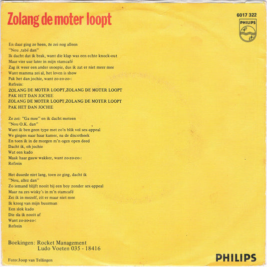 Peter Koelewijn En Zijn Rockets - Zolang De Moter Loopt