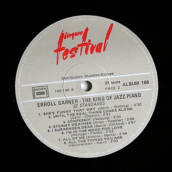 Erroll Garner ‎- The King Of Piano Jazz - 32 Standards (LP) 41274 Vinyl LP VINYLSINGLES.NL