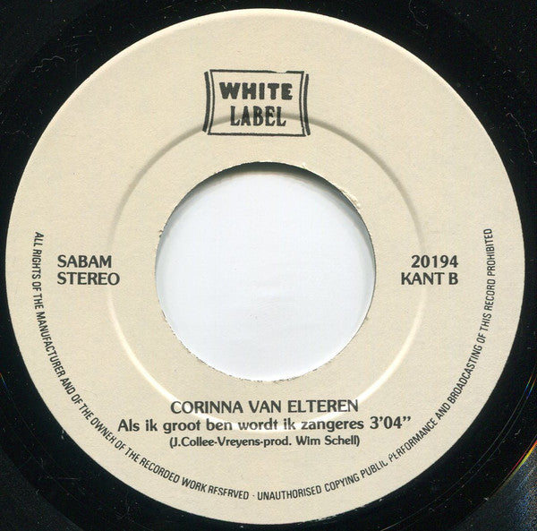 Corinna Van Elteren - Mijn Vader Is Een Zeeman 29855 11182 Vinyl Singles VINYLSINGLES.NL