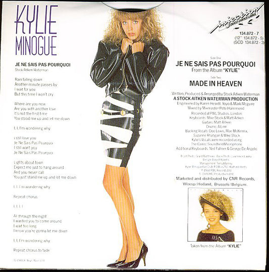Kylie Minogue - Je Ne Sais Pas Pourquoi