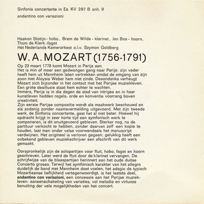 Tommaso Albinoni / W.A. Mozart - Concert In A Voor Trompet En Klarinet-Sextet "St. Mark" Vinyl Singles VINYLSINGLES.NL