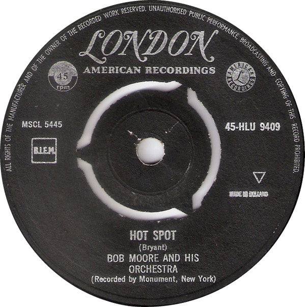 Bob Moore - Hot Spot Vinyl Singles VINYLSINGLES.NL