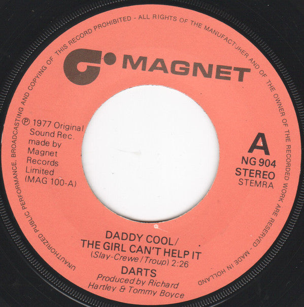 Darts - Daddy Cool 22732 Vinyl Singles Hoes: Generic