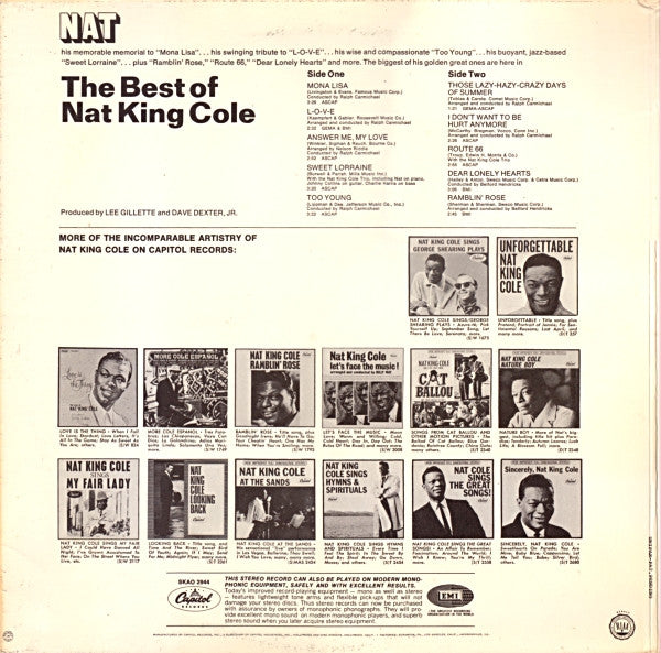 Nat King Cole - The Best Of Nat King Cole (LP) 48263 Vinyl LP Goede Staat