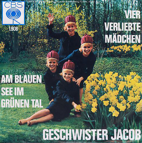 Geschwister Jacob - Vier Verliebte Madchen Vinyl Singles Vinyl Very Good (VG) <br> Hoes Good Plus (G+)