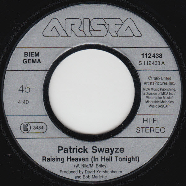 Patrick Swayze - Raising Heaven 31532 Vinyl Singles Goede Staat