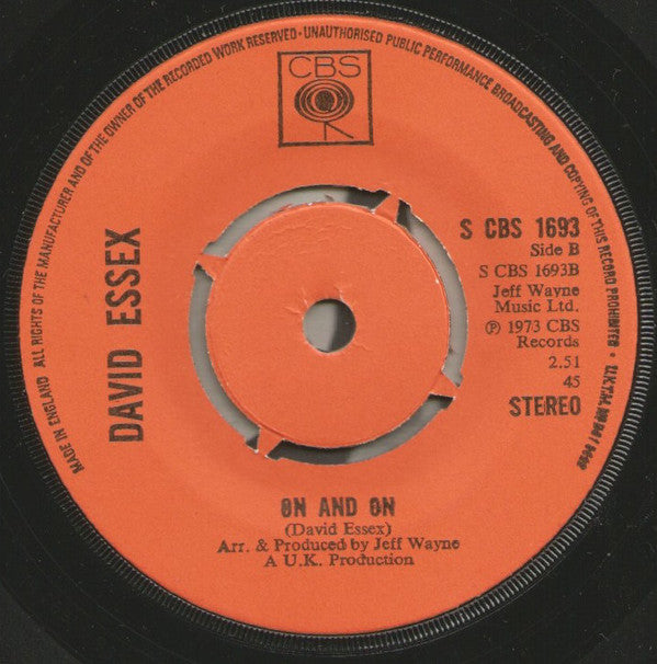 David Essex - Rock On Vinyl Singles VINYLSINGLES.NL