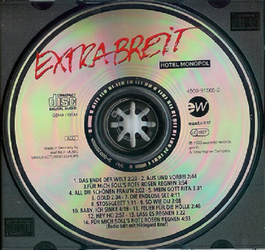 Extrabreit - Hotel Monopol (CD) Compact Disc Vinyl Zeer Goed / Hoesje Goed "VINYLSINGLES.NL"