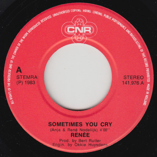 Renee - Somtimes You Cry 16474 Vinyl Singles Goede Staat