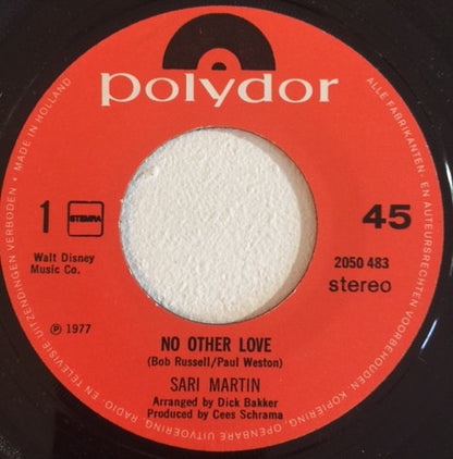 Sari Martin - No Other Love Vinyl Singles Vinyl Very Good (VG) <br> Hoes Good Plus (G+)